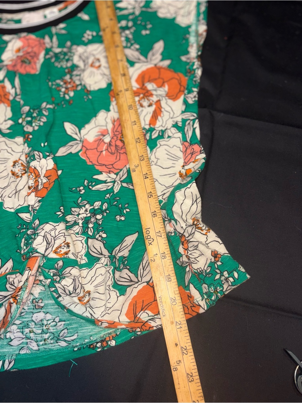 Anthropologie Yardley Green Floral Top small - Picture 10 of 10